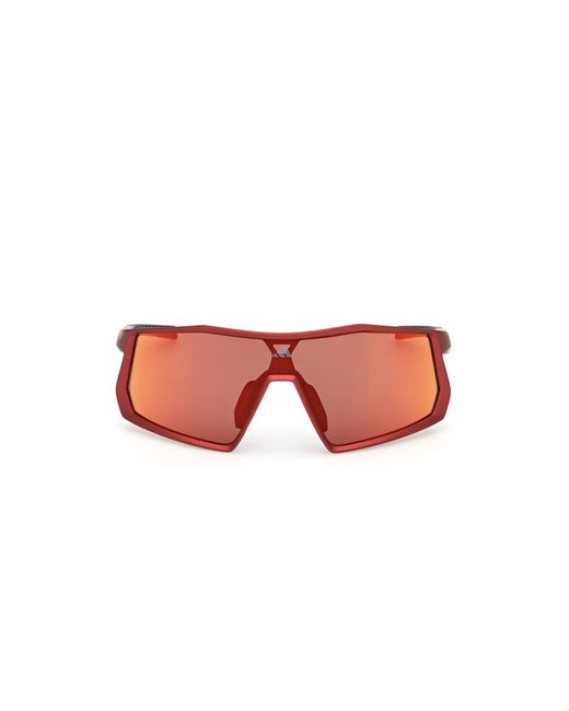 Adidas Originals Red Sp0123 Kentro 67L Sunglasses Injected Roviex Mask Normal for men