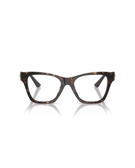 Versace Black Ve3341U 108 Optical Frames Acetate Transparent Geometric Normal
