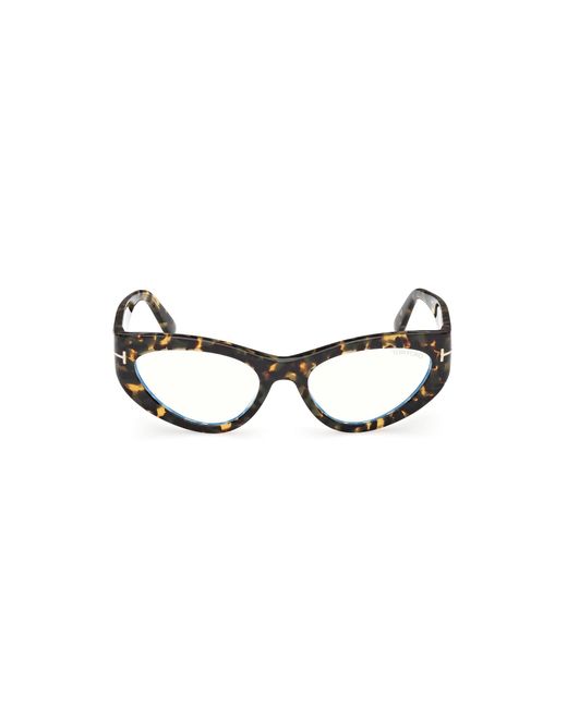 Tom Ford Black Ft6134-B 055 Optical Frames Acetate Cat Eye Normal