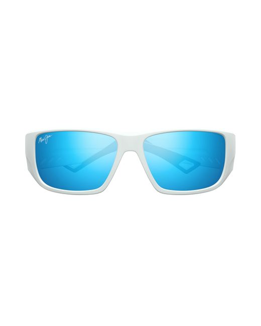 Maui Jim Black Mj0664Sa 002 Sunglasses Injected Squared for men