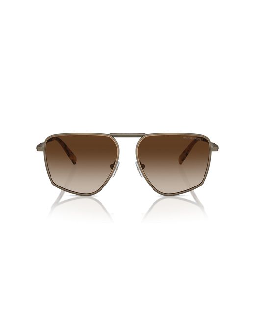 Michael Kors Black Mk1153 Silverton 100113 Sunglasses Metal Pilot Normal Shaded for men