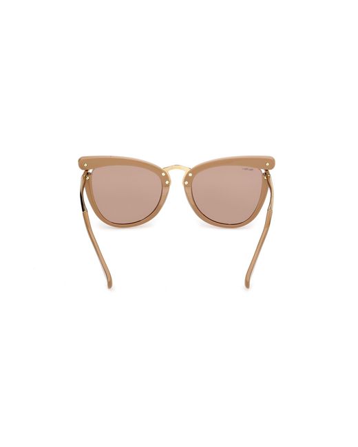 Max Mara Black Mm0186 46E Sunglasses Acetate Round Normal