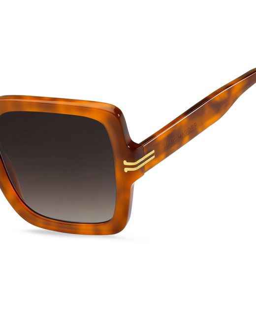 Marc Jacobs Black Mj 1034/S 05L/Ha Sunglasses Acetate Squared Normal Shaded