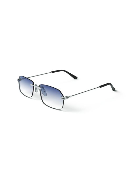 Xlab Black Paros Sunglasses Metal Smoke Squared Normal Shaded