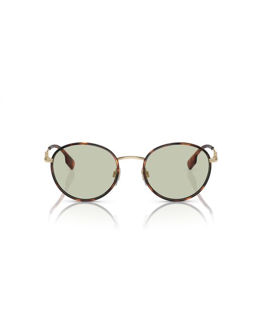 Burberry Black Be3148D 1109/2 Sunglasses Metal Round Normal