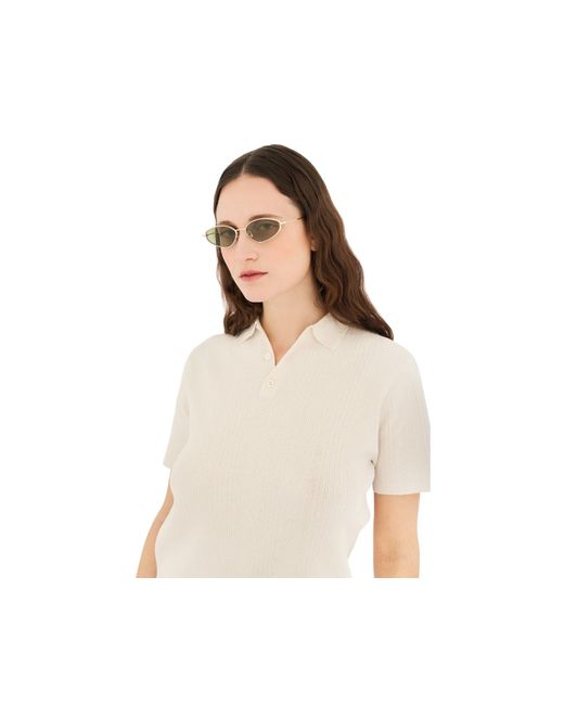 Retrosuperfuture Green Vgi Zyra Classic Sunglasses Metal Geometric Normal