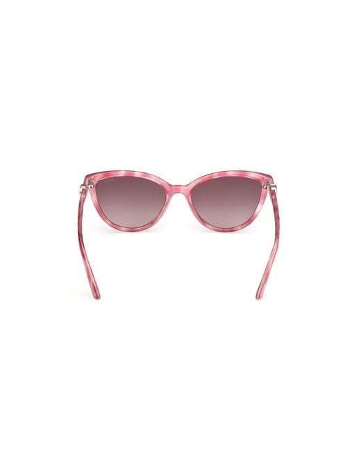 Guess Pink Gu00189 74F Sunglasses Injected Cat Eye Normal