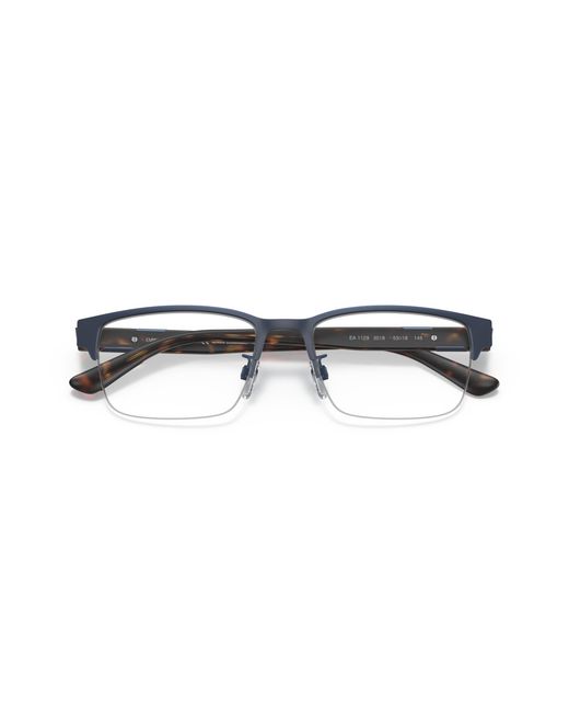 Emporio Armani Black Ea1129 3018 Optical Frames Metal Squared for men