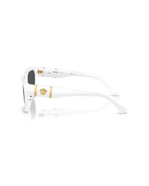 Versace Black Ve4457 314/87 Sunglasses Acetate Squared Normal for men