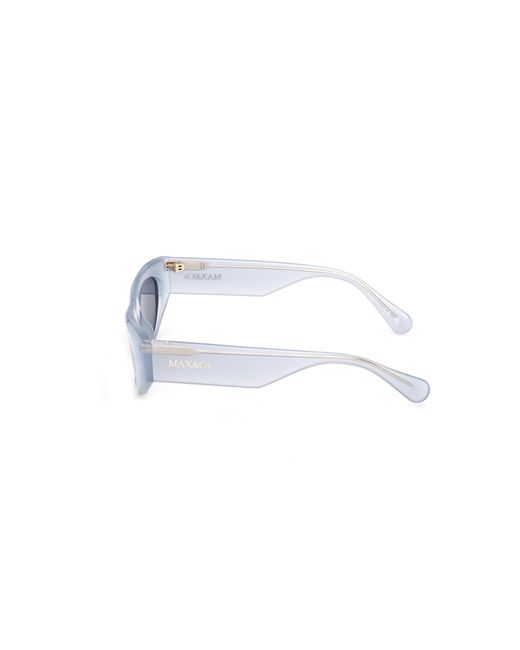 MAX&Co. Black Mo0147 84V Sunglasses Injected Cat Eye Normal