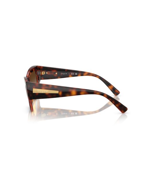 Vogue Eyewear Black Vo5607S W65613 Sunglasses Nylon Geometric Normal Sfumato