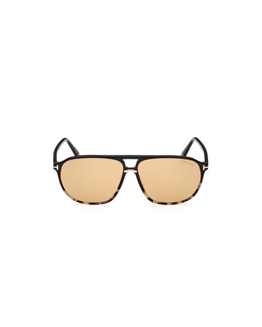 Tom Ford Black Ft1026 Bruce 05E Sunglasses Acetate Squared Normal for men