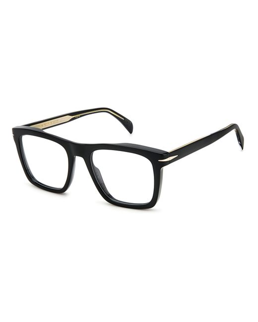 David Beckham Black Db 7020 807 Optical Frames Acetate Squared for men