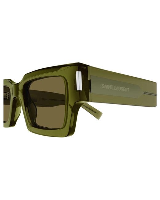 Saint Laurent Green Sl 572 005 Sunglasses Acetate Squared