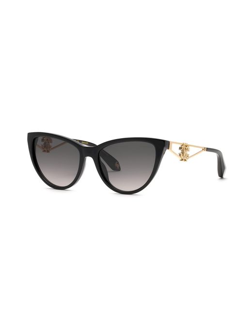 Roberto Cavalli Black Src158M 700 Sunglasses Acetate Smoke Butterfly Normal Nuanced