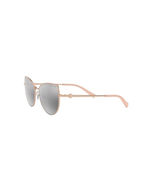 Michael Kors Black Mk1062 La Paz 11086G Sunglasses Metal Cat Eye Mirror