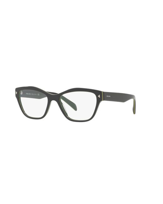 Prada Black Pr 27Sv Ur01O1 Optical Frames Outlet Plastic Cat Eye