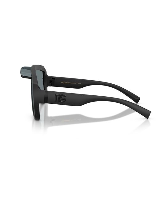 Dolce & Gabbana Black Dg6205 25256G Sunglasses Injected Pilot Mirror