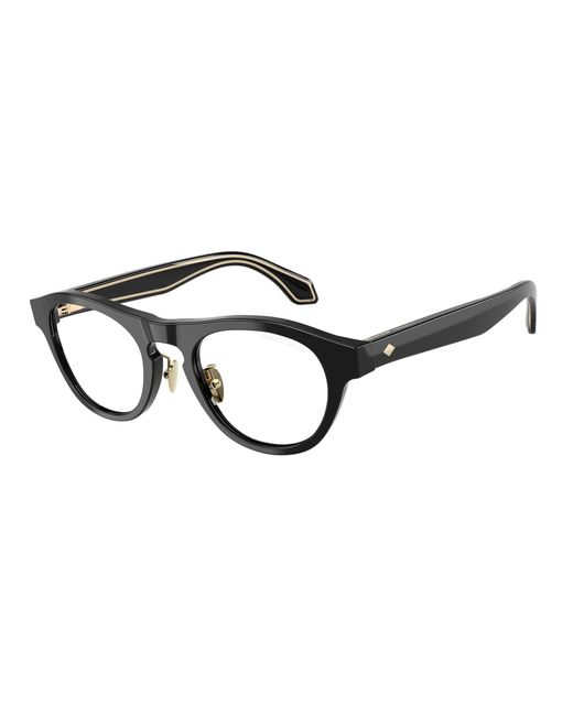 Giorgio Armani Black Ar8225 50011W Sunglasses Acetate Transparent Round Normal for men