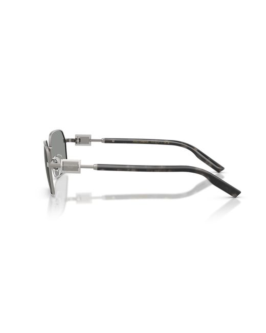 Dolce & Gabbana Black Dg2316 04/1 Sunglasses Metal Squared Normal for men