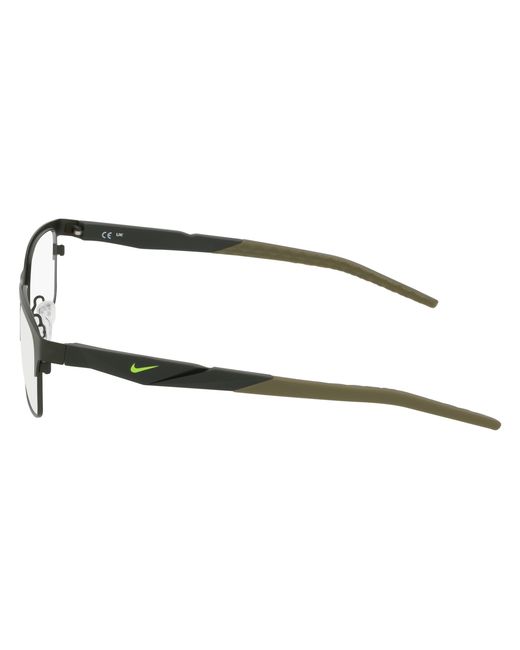 Nike Black 8154 302 Optical Frames Metal Squared Normal for men