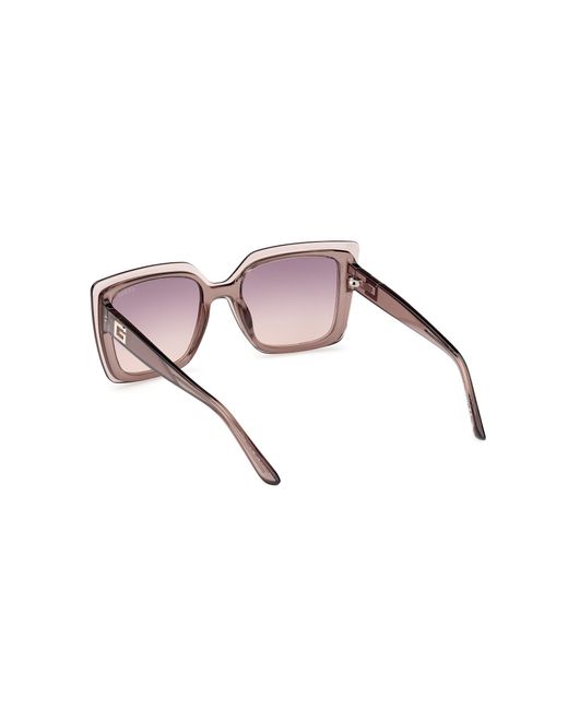 Guess Black Gu7908 59Z Sunglasses Injected Squared Normal Shaded