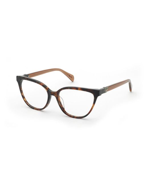 Blumarine Black Vbm886 02Bp Optical Frames Acetate Butterfly