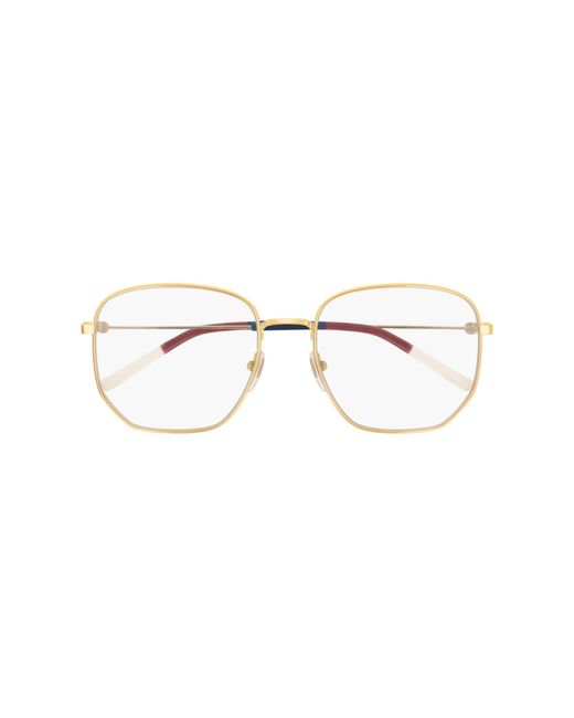 Gucci Black Gg0396O 002 Optical Frames Metal Transparent Squared