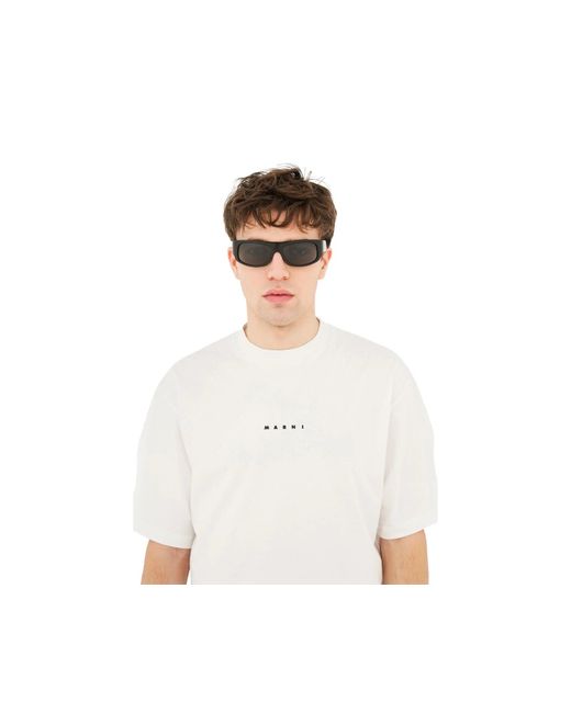 Marni Black B8R Uailus Sunglasses Acetate Wraparound
