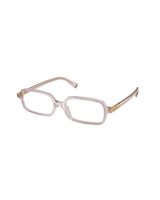Miu Miu Black Mu 01Yv 12W1O1 Optical Frames Acetate Squared Normal