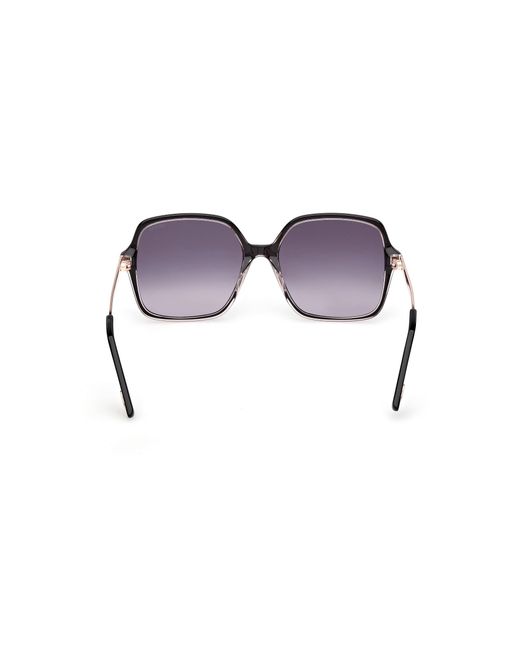 Guess Black Gu00270 01B Sunglasses Acetate Smoke Squared Normal