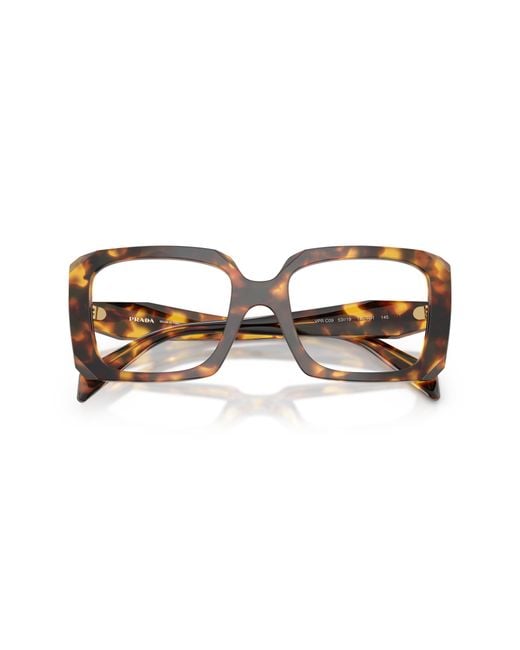 Prada Black Pr C09V 14L1O1 Optical Frames Acetate Pillow Normal