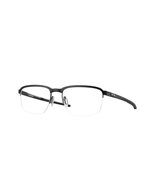 Oakley Black Ox3233 Cathode 323301 Optical Frames Metal Squared Normal for men