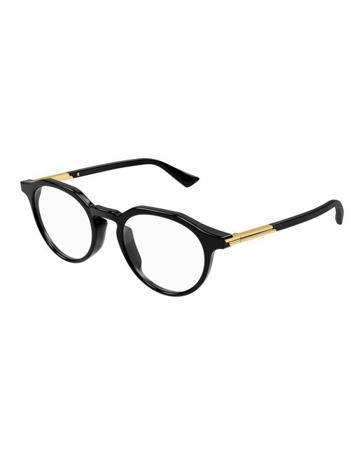 Bottega Veneta Black Bv1263O 004 Optical Frames Acetate Round for men