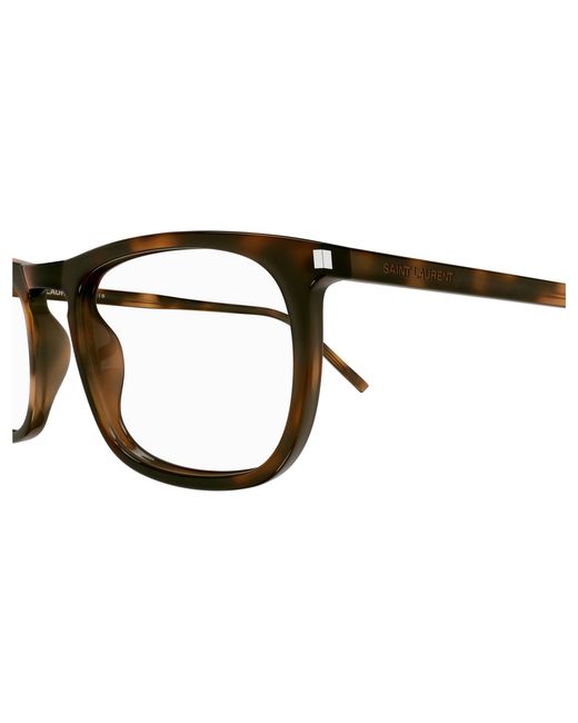 Saint Laurent Black Sl 670 002 Optical Frames Acetate Transparent Round