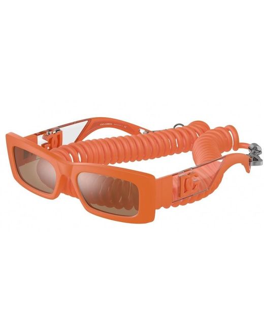 Dolce & Gabbana Orange Dg6173 33386Q Sunglasses Plastic Squared Normal for men