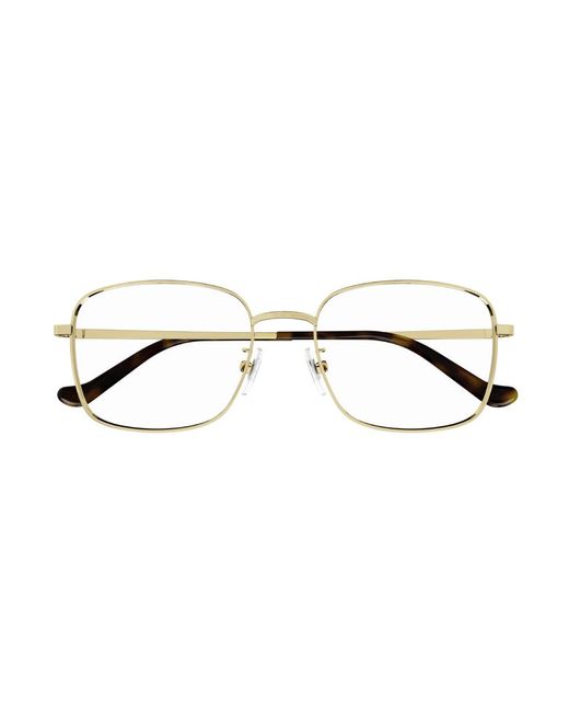 Gucci Black Gg1355Oa 002 Optical Frames Metal Squared for men