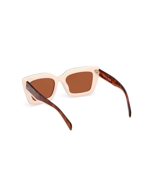 Emilio Pucci Black Ep0202 53E Sunglasses Acetate Squared Normal