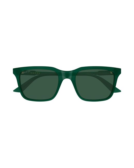 Gucci Green Gg2114S 004 Sunglasses Acetate Squared for men