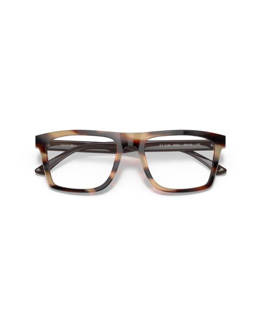 Emporio Armani Black Ea3185 5903 Optical Frames Acetate Transparent Squared Normal for men