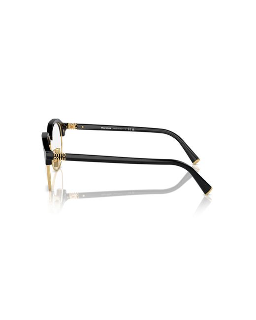 Miu Miu Black Mu 10Xv 16K1O1 Optical Frames Acetate Transparent Pantos Normal