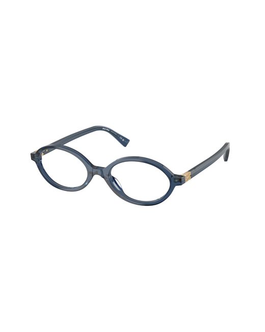 Miu Miu Black Mu 01Xv 08Q1O1 Optical Frames Acetate Round Normal