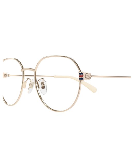 Gucci Black Gg1675Ok 004 Optical Frames Metal Transparent Round