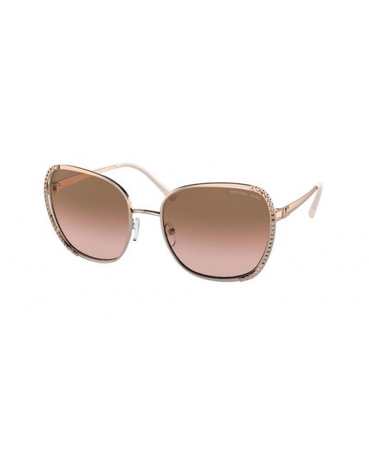 Michael Kors Pink Mk1090 Amsterdam 110811 Sunglasses Metal Squared Shaded