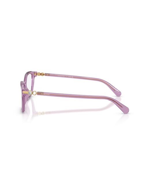 Swarovski Black Sk2065 1096 Optical Frames Acetate Transparent Pillow Normal