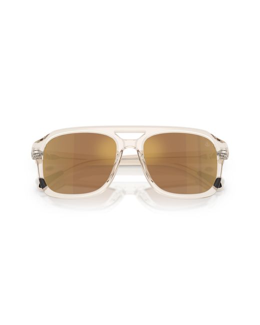 Moncler Black Me6024 Vantos 30032T Sunglasses Acetate Pillow Polarized Mirrored