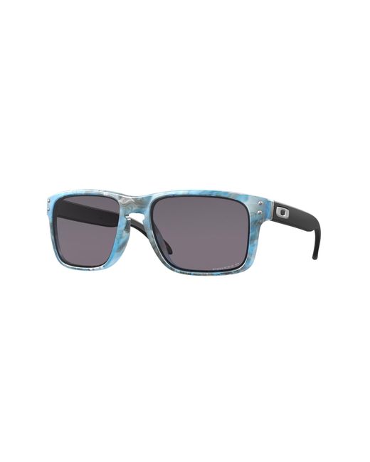 Oakley Black Oo9102 Holbrook 9102V8 Sunglasses Plastic Squared Polarized Prizm for men