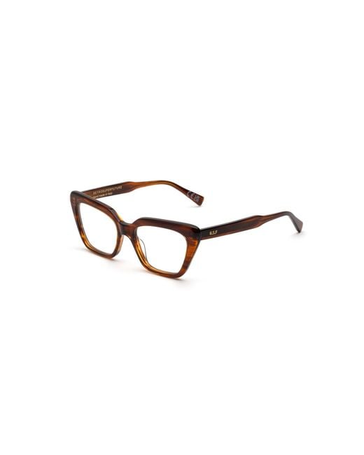 Retrosuperfuture Black Luy Numero 122 Optical Frames Acetate Cat Eye