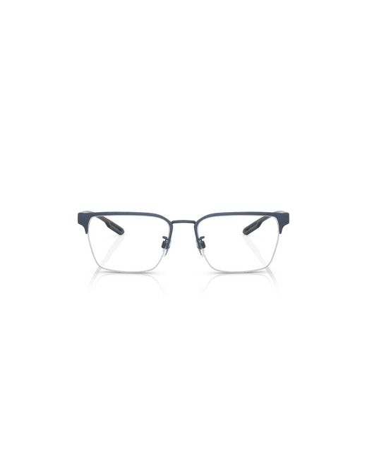 Emporio Armani Black Ea1137 3018 Optical Frames Metal Squared for men