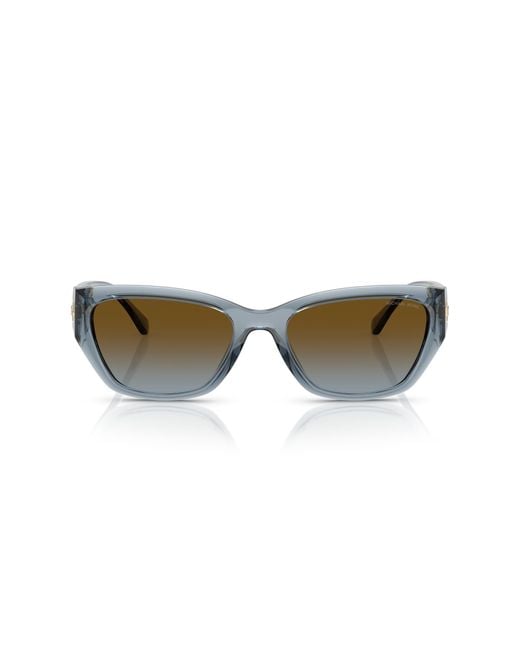 Michael Kors Black Mk2242D Pearl River 401413 Sunglasses Injected Geometric Normal Shaded